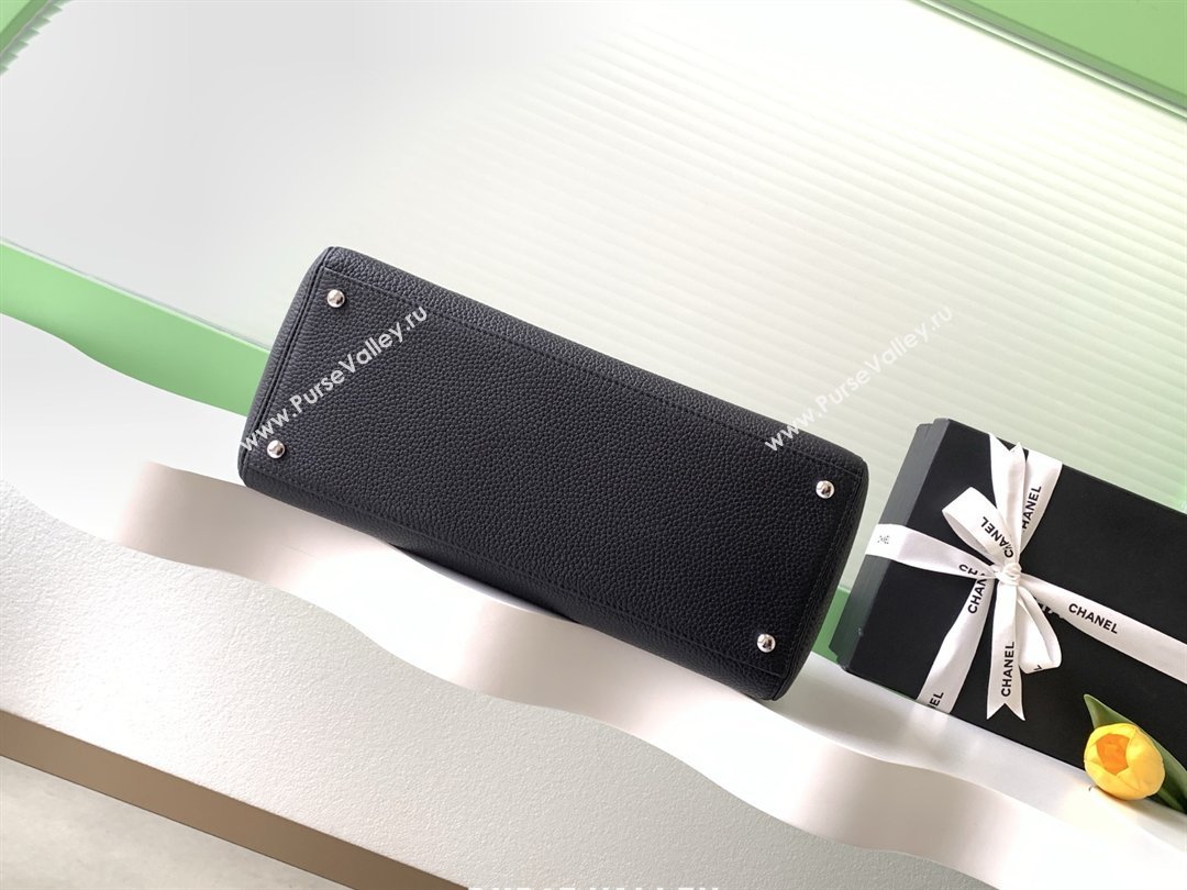 Chanel Small Tote Bag in Grained Calfskin AS2156 Black/Silver 2026 (JY-26012725)