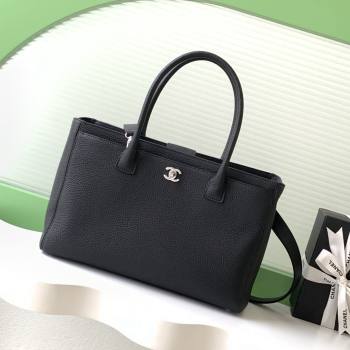 Chanel Medium Tote Bag in Grained Calfskin AS2157 Black/Silver 2026 (JY-26012723)
