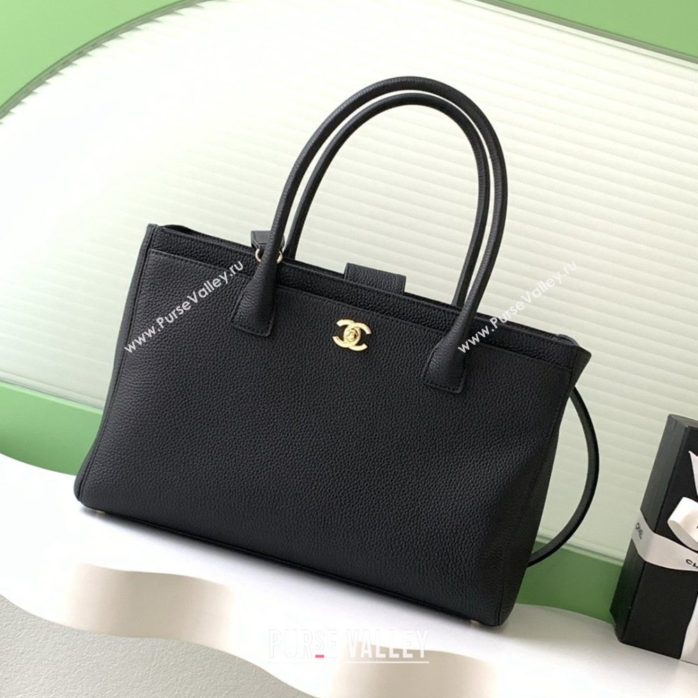 Chanel Medium Tote Bag in Grained Calfskin AS2157 Black/Gold 2026 (JY-26012724)