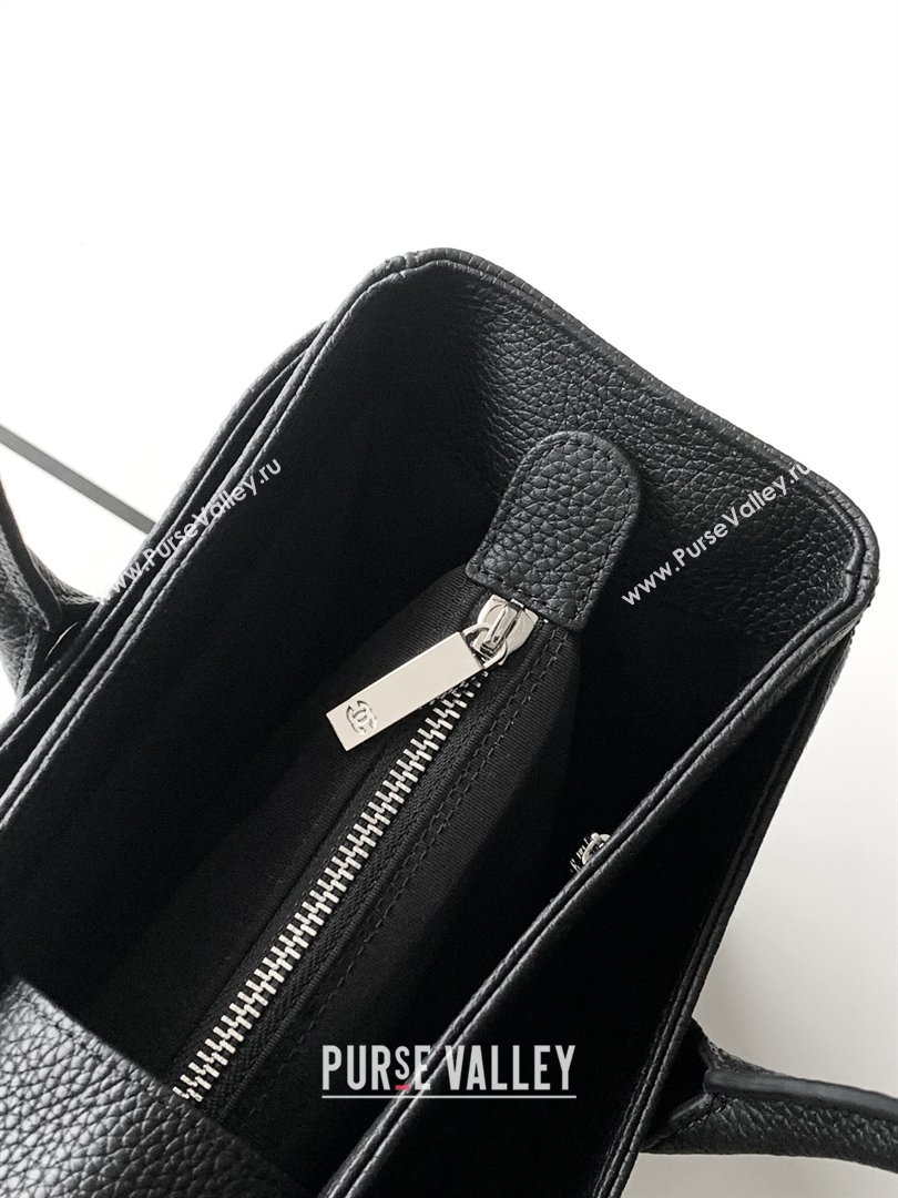 Chanel Medium Tote Bag in Grained Calfskin AS2157 Black/Silver 2026 (JY-26012723)