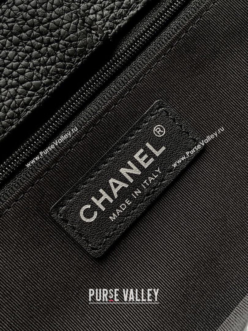 Chanel Medium Tote Bag in Grained Calfskin AS2157 Black/Silver 2026 (JY-26012723)