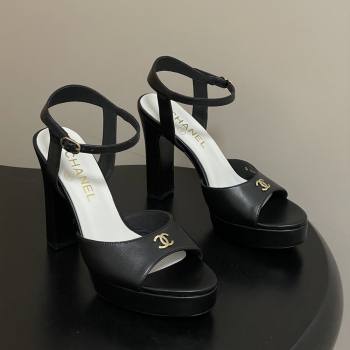 Chanel Lambskin Sandals G47029 Black Spring-Summer 2026 Pre-collection (MD-26022303)