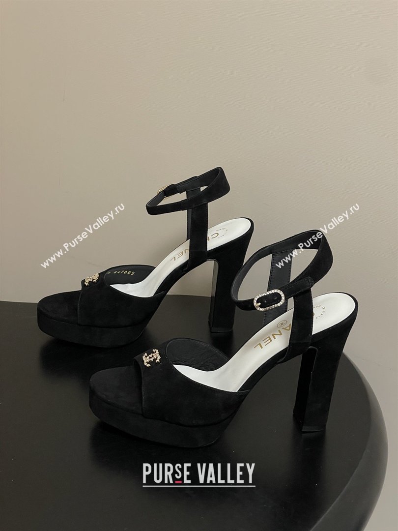 Chanel Suede Kidskin Sandals G47029 Black Spring-Summer 2026 Pre-collection (MD-26022301)