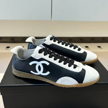 Chanel Trainers in Calfskin Embossed Suede G47125 Black 2026 (KL-26022604)