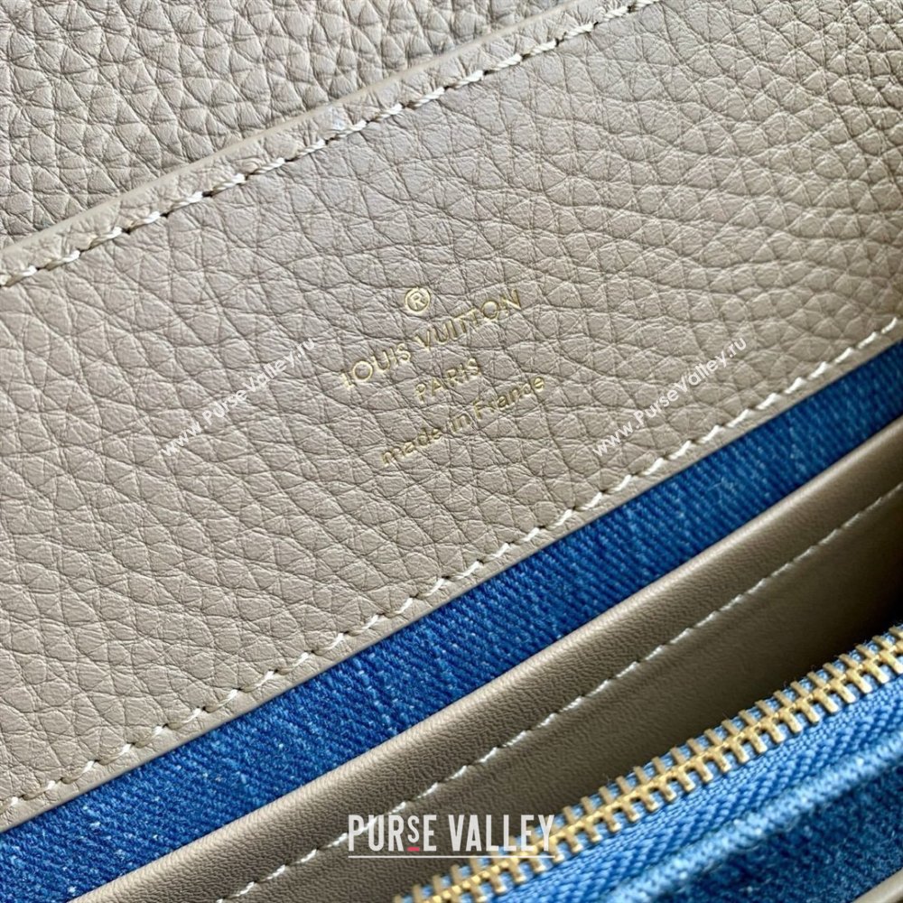 Louis Vuitton Capucines BB Bag in Denim Blue/Cream GOTS-certified cotton M12947 2026 (K-26022711)