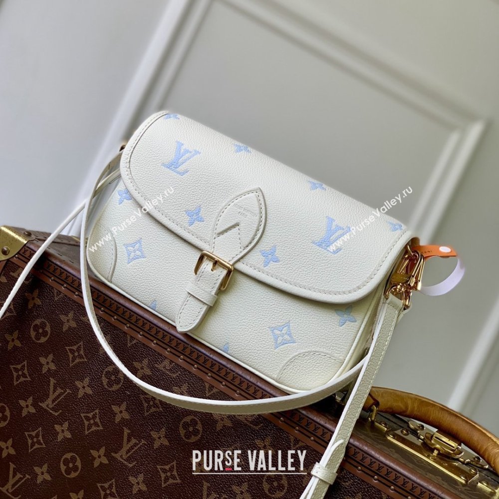Louis Vuitton Diane Bag in Milky White/Blue Cowhide Leather M28054 2026 (K-26022712)