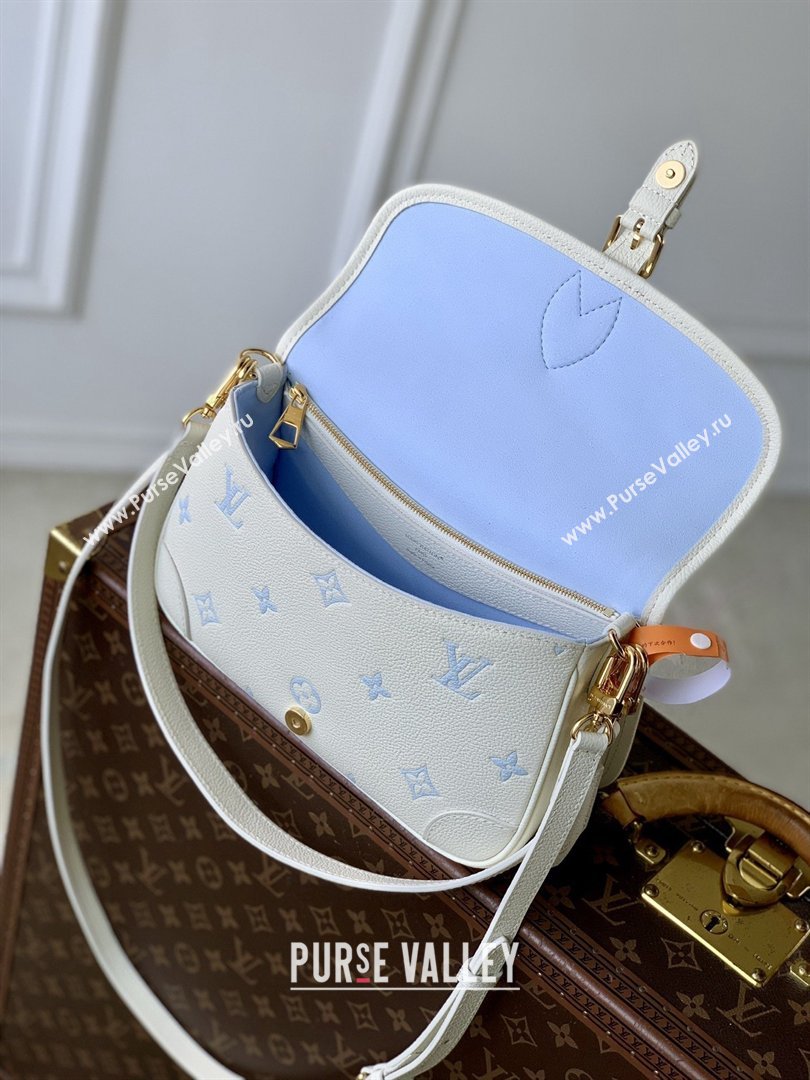 Louis Vuitton Diane Bag in Milky White/Blue Cowhide Leather M28054 2026 (K-26022712)
