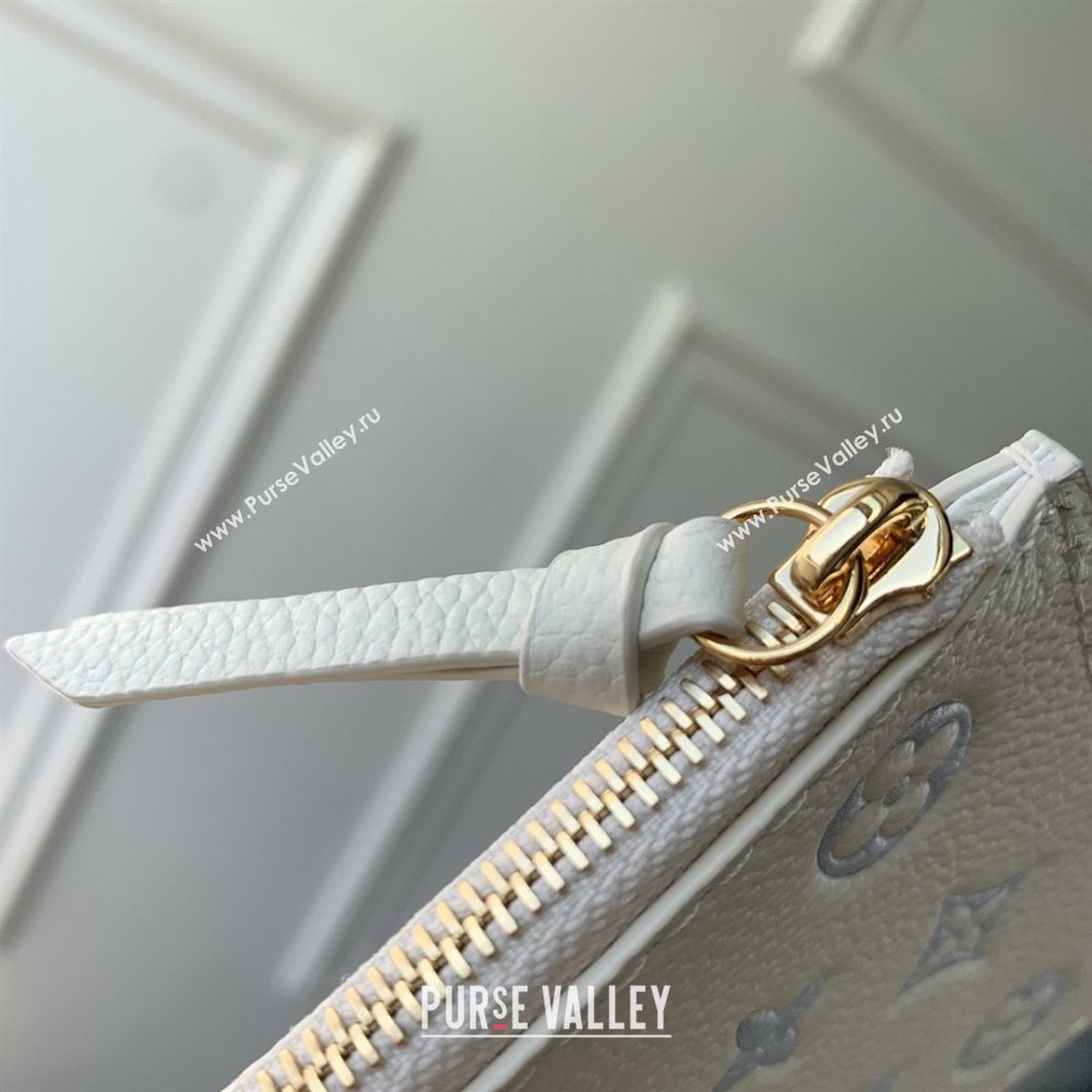 Louis Vuitton Pochette Felicie Bag in Milky White/Blue Cowhide Leather M28127 2026 (K-26022713)