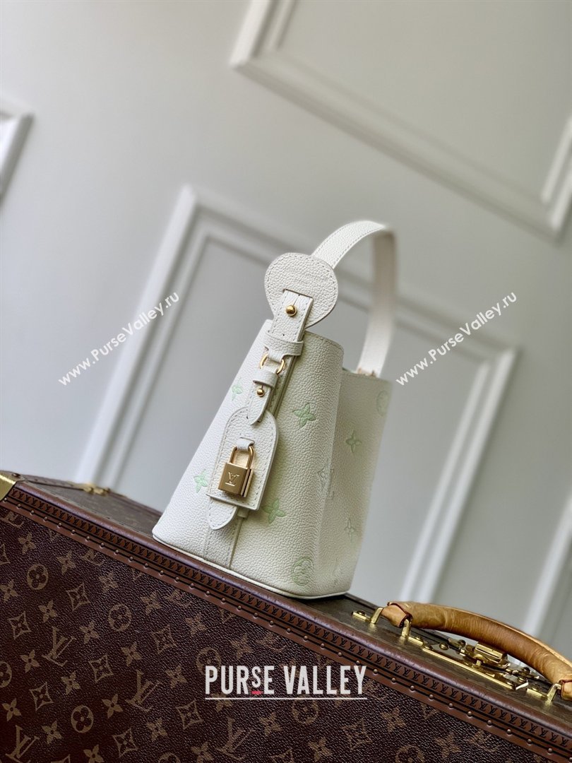 Louis Vuitton All In BB in Milky White/Green Cowhide Leather M27570 2026 (K-26022716)