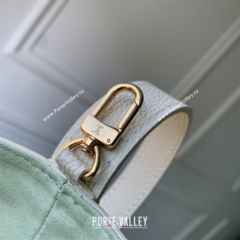 Louis Vuitton All In BB in Milky White/Green Cowhide Leather M27570 2026 (K-26022716)