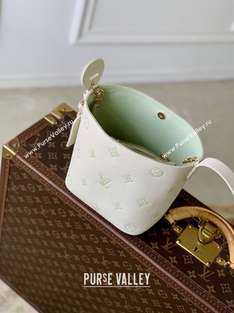 Louis Vuitton All In BB in Milky White/Green Cowhide Leather M27570 2026 (K-26022716)