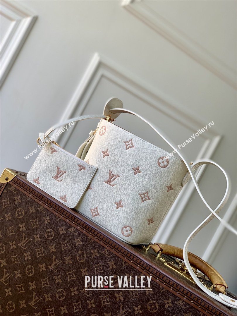 Louis Vuitton All In BB in Milky White/Peach Cowhide Leather M28315 2026 (K-26022715)