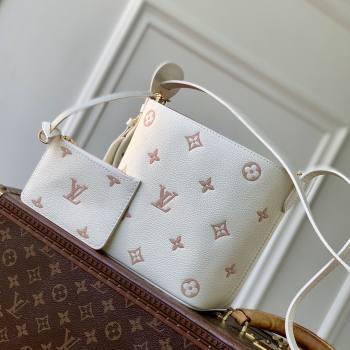 Louis Vuitton All In BB in Milky White/Peach Cowhide Leather M28315 2026 (K-26022715)