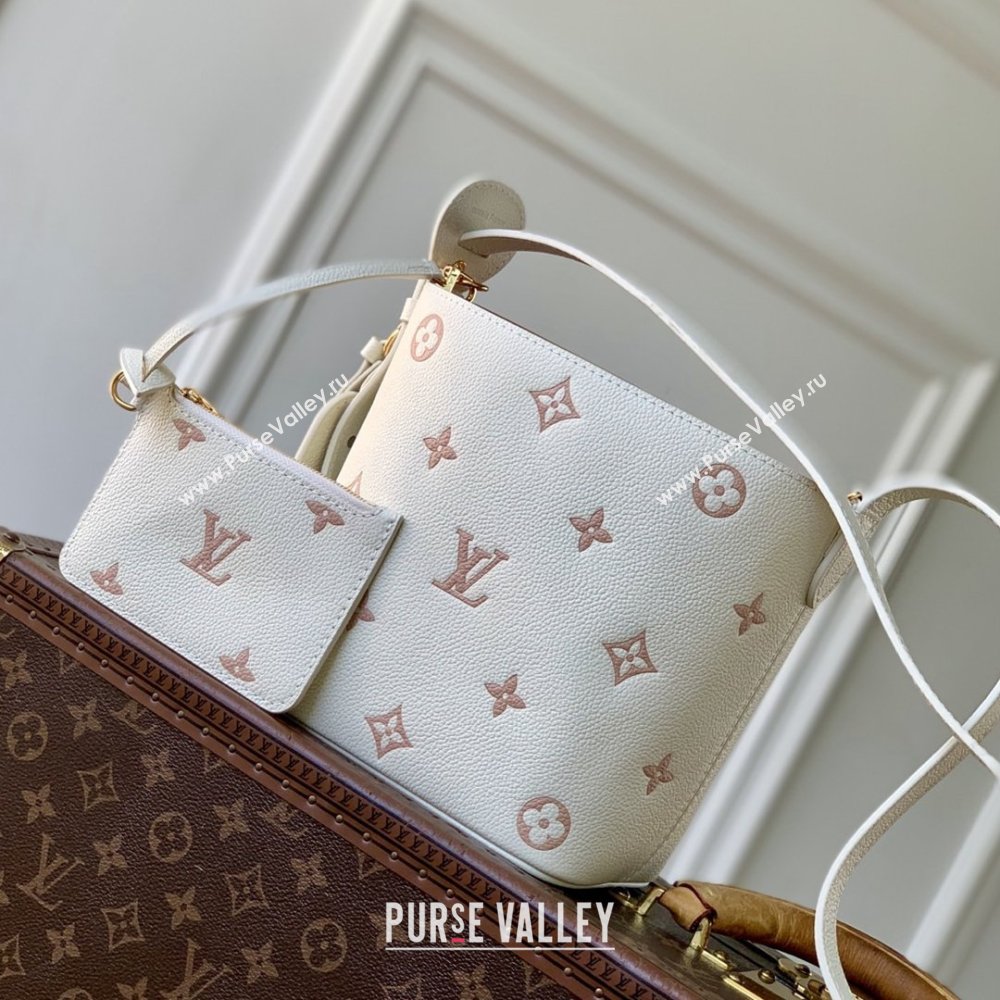 Louis Vuitton All In BB in Milky White/Peach Cowhide Leather M28315 2026 (K-26022715)
