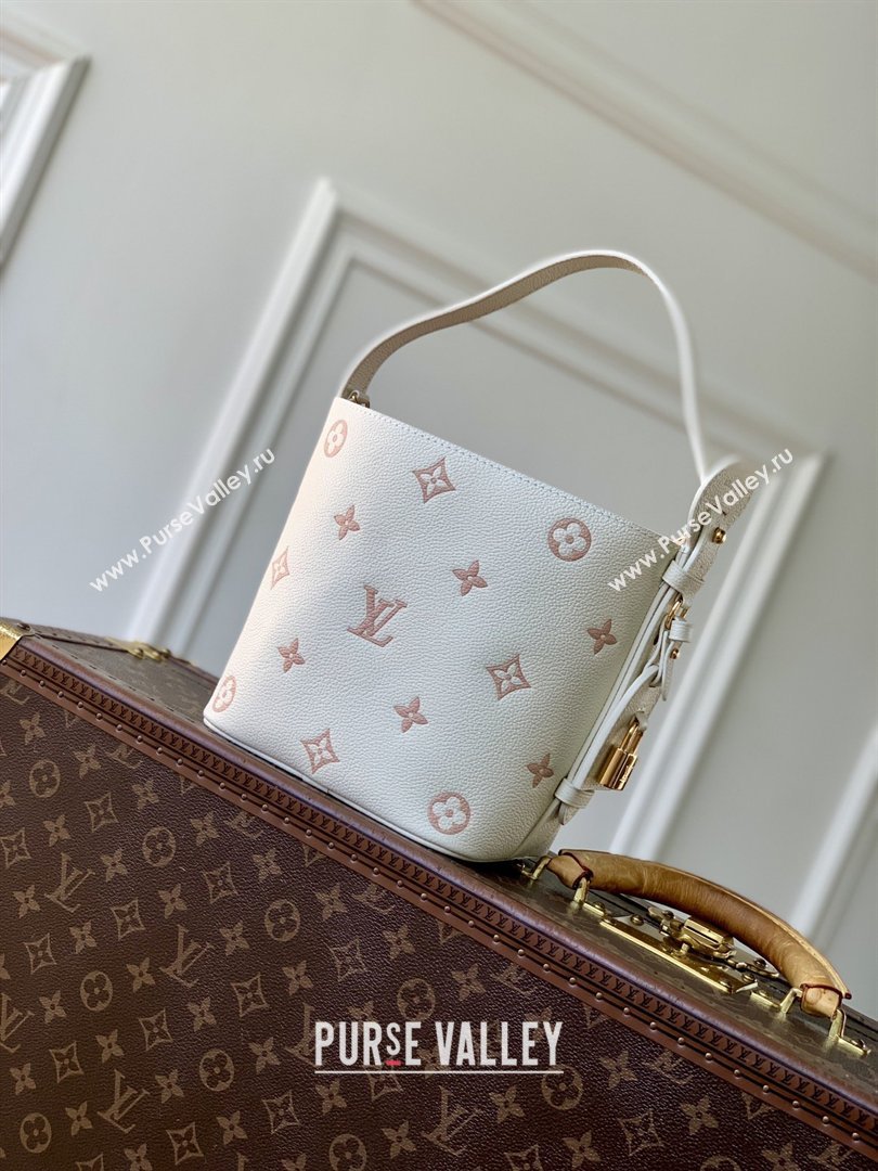 Louis Vuitton All In BB in Milky White/Peach Cowhide Leather M28315 2026 (K-26022715)