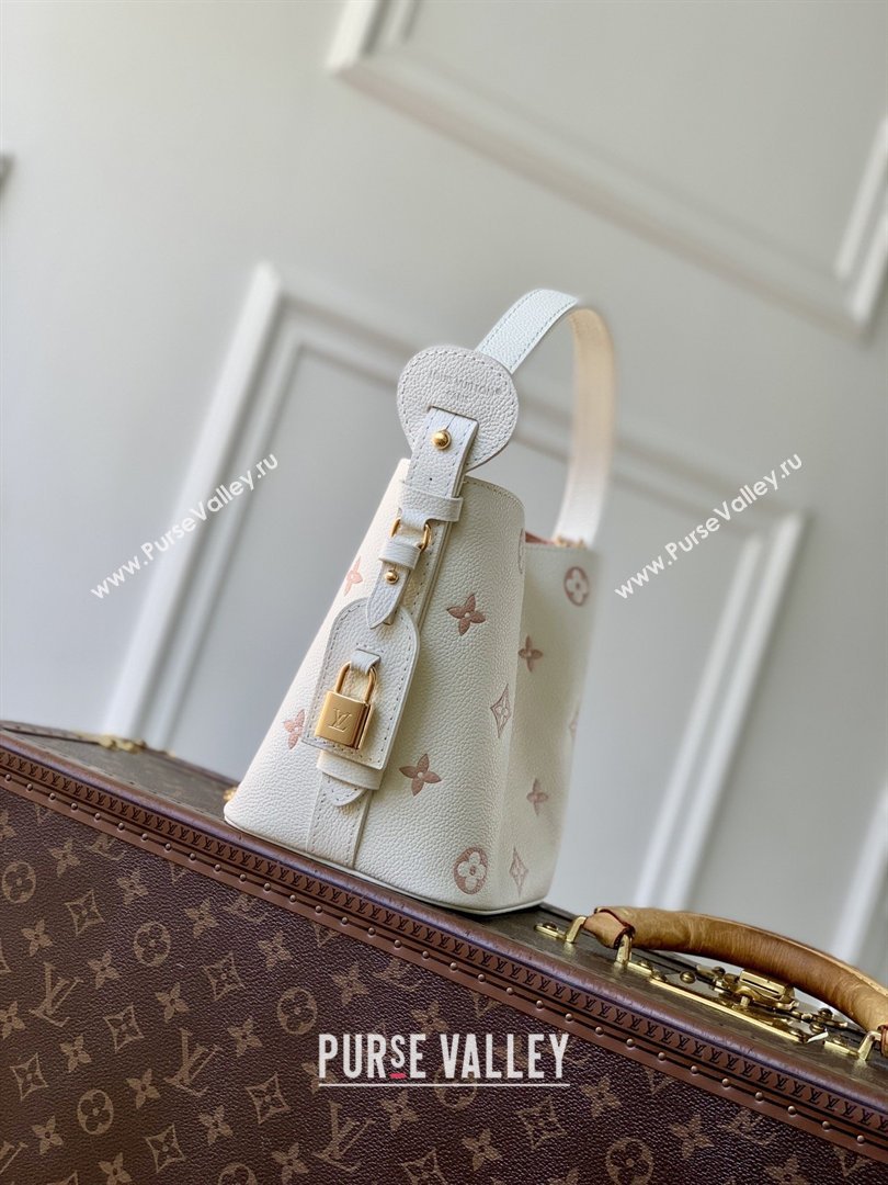 Louis Vuitton All In BB in Milky White/Peach Cowhide Leather M28315 2026 (K-26022715)