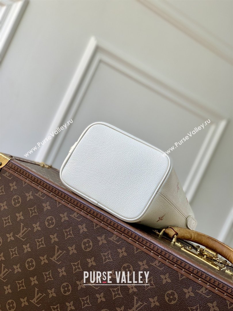 Louis Vuitton All In BB in Milky White/Peach Cowhide Leather M28315 2026 (K-26022715)
