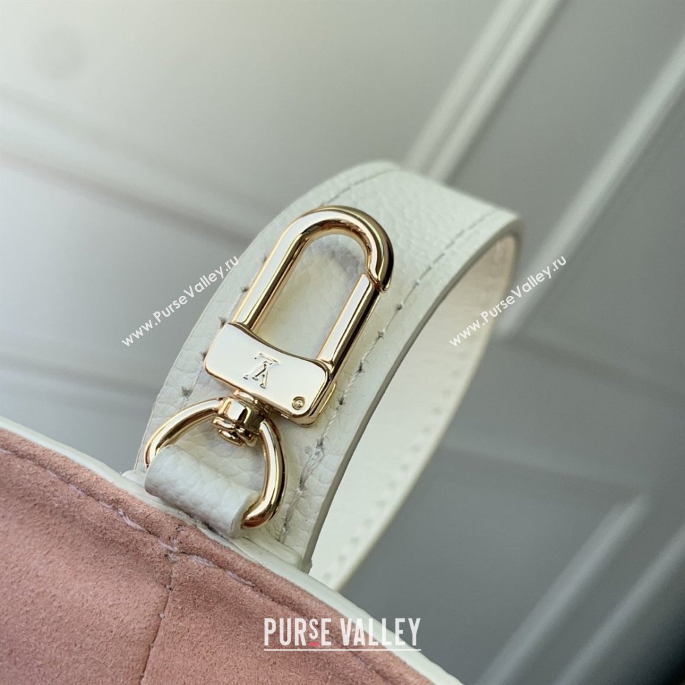 Louis Vuitton All In BB in Milky White/Peach Cowhide Leather M28315 2026 (K-26022715)