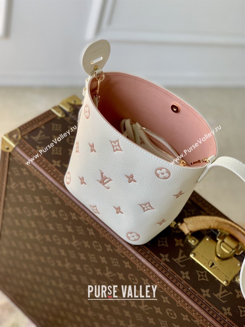 Louis Vuitton All In BB in Milky White/Peach Cowhide Leather M28315 2026 (K-26022715)