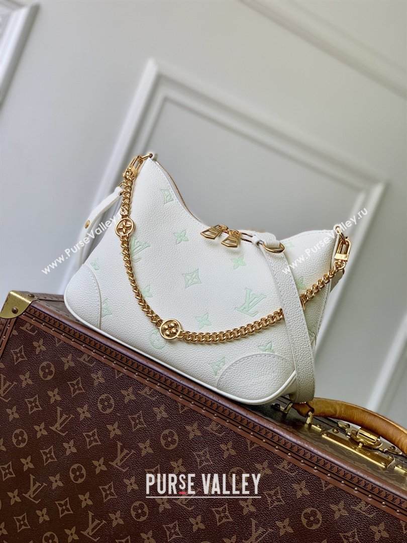 Louis Vuitton Boulogne PM in Milky White/Green Cowhide Leather M27571 2026 (K-26022717)
