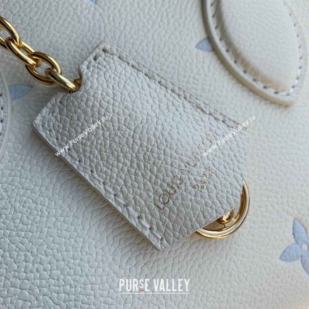 Louis Vuitton OnTheGo East West Tote Bag in Milky White/Blue Cowhide Leather M27577 2026 (K-26022815)