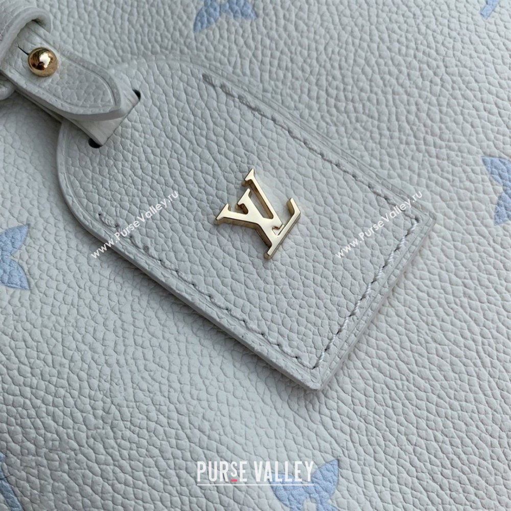 Louis Vuitton CarryAll PM in Milky White/Blue Cowhide Leather M27573 2026 (K-26022817)