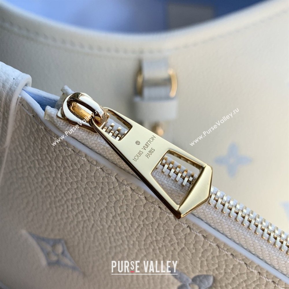 Louis Vuitton CarryAll PM in Milky White/Blue Cowhide Leather M27573 2026 (K-26022817)