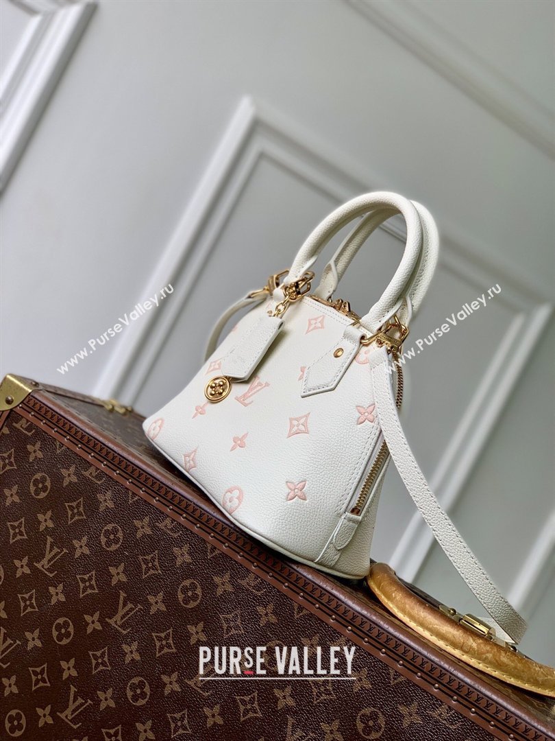 Louis Vuitton Alma BB in Milky White/Peach Cowhide Leather M27574 2026 (K-26022705)