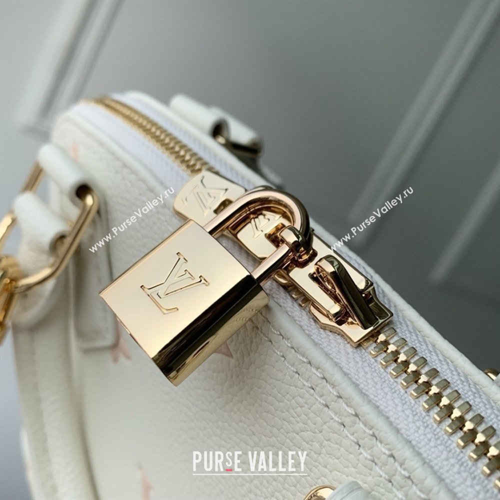 Louis Vuitton Alma BB in Milky White/Peach Cowhide Leather M27574 2026 (K-26022705)