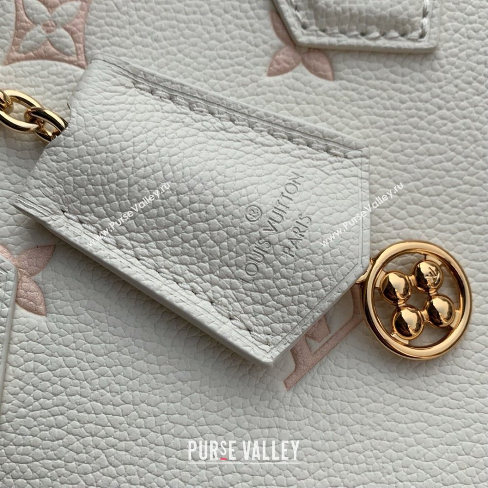 Louis Vuitton Alma BB in Milky White/Peach Cowhide Leather M27574 2026 (K-26022705)