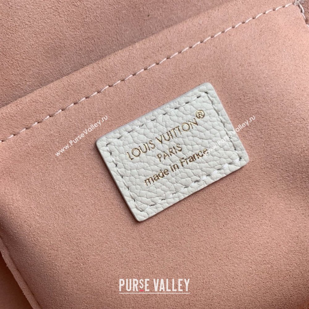 Louis Vuitton Alma BB in Milky White/Peach Cowhide Leather M27574 2026 (K-26022705)