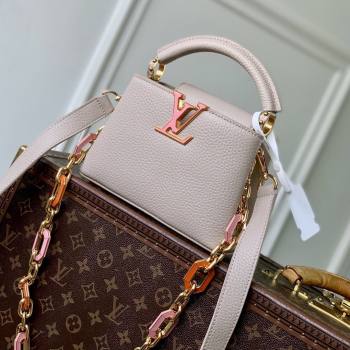 Louis Vuitton Capucines Mini Bag in Taurillon Leather M24683 Pink 2026 (K-26022708)
