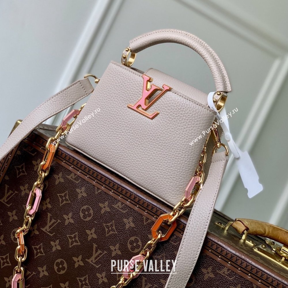Louis Vuitton Capucines Mini Bag in Taurillon Leather M24683 Pink 2026 (K-26022708)