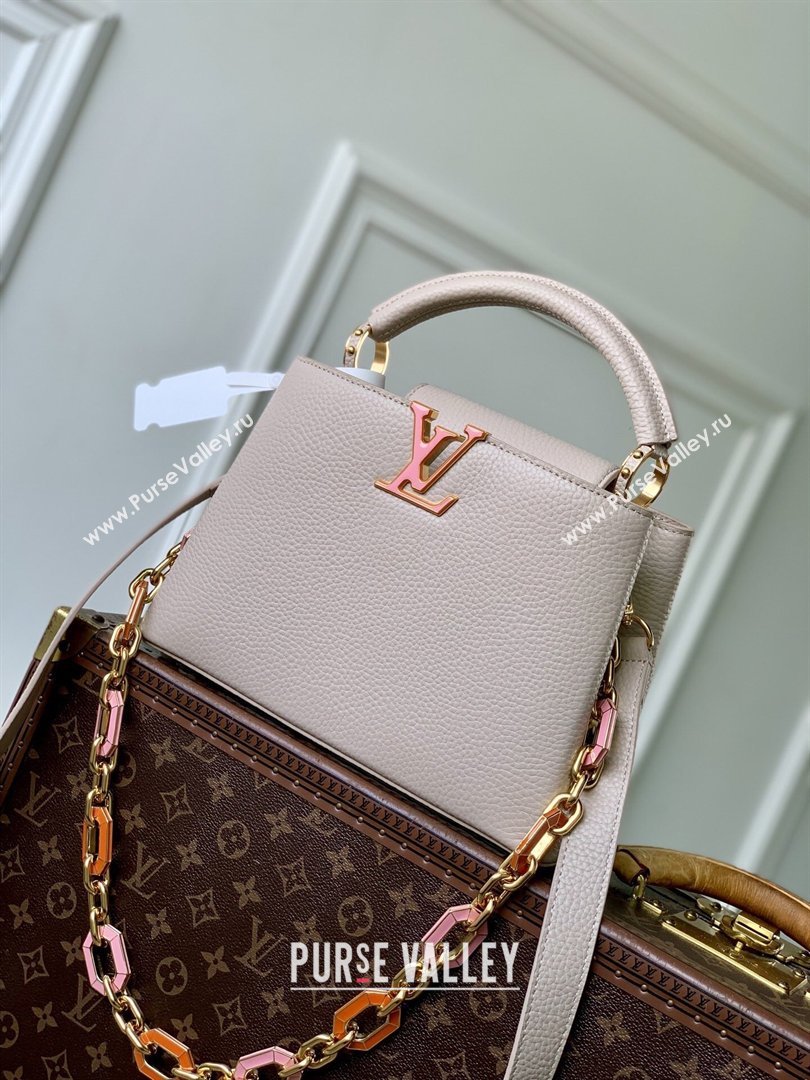 Louis Vuitton Capucines MM Bag in Taurillon Leather M24683 Pink 2026 (K-26022709)