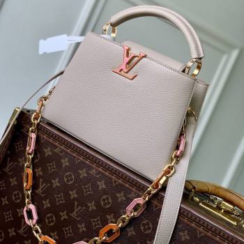 Louis Vuitton Capucines MM Bag in Taurillon Leather M24683 Pink 2026 (K-26022709)