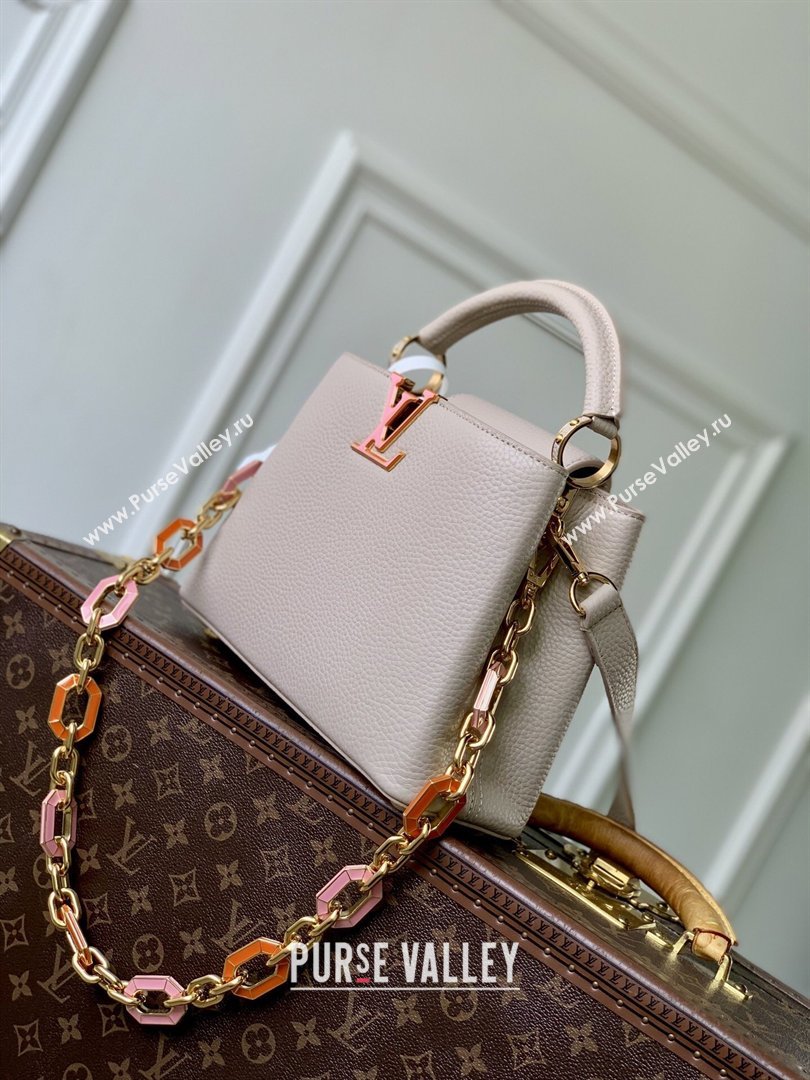Louis Vuitton Capucines MM Bag in Taurillon Leather M24683 Pink 2026 (K-26022709)