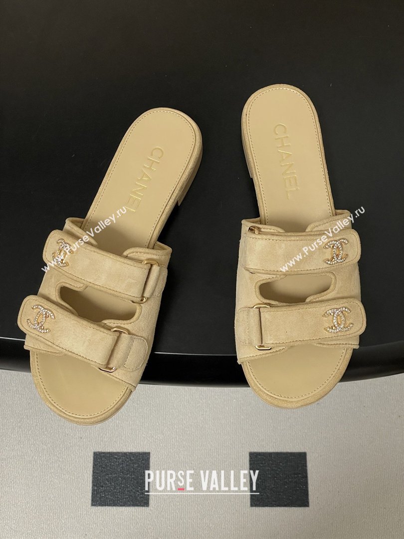 Chanel Mules Sandal in Suede Kidskin G47043 Beige 2026 (MD-26022803)
