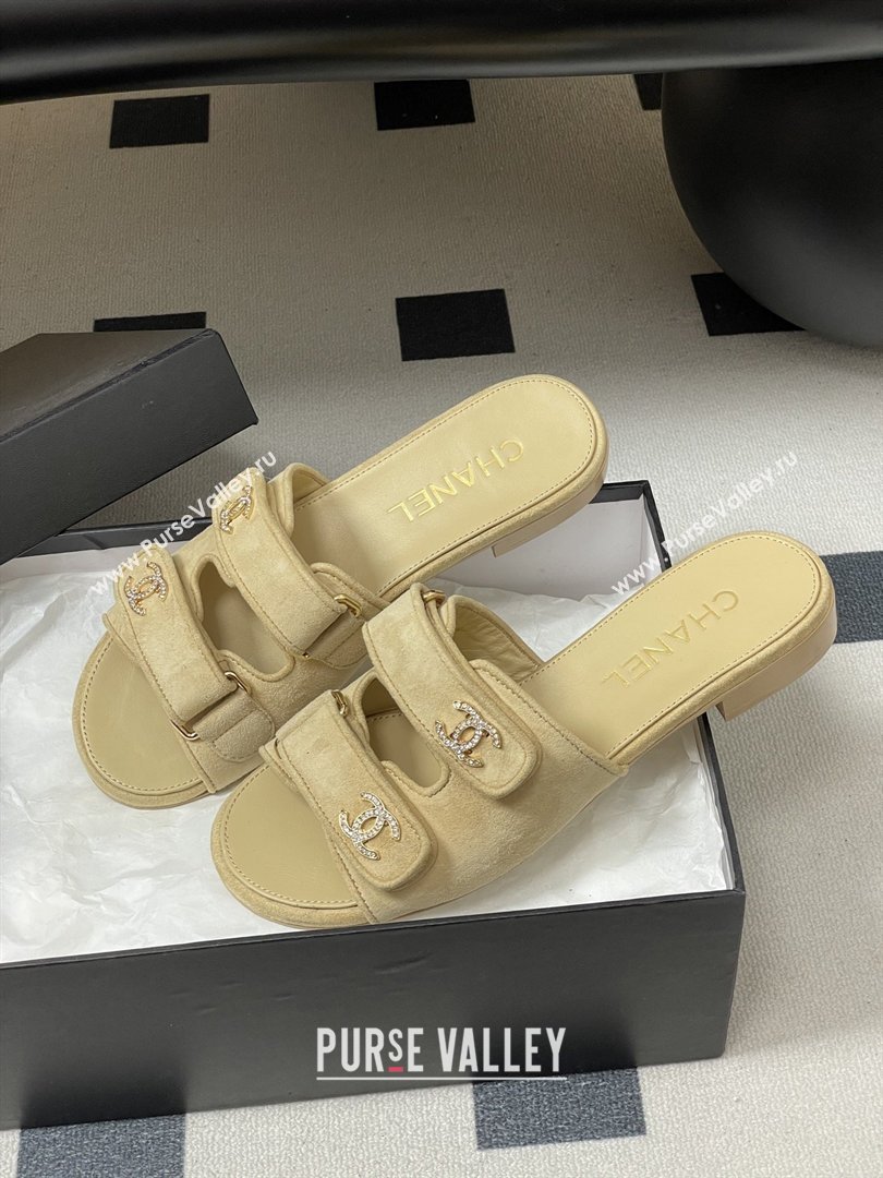 Chanel Mules Sandal in Suede Kidskin G47043 Beige 2026 (MD-26022803)