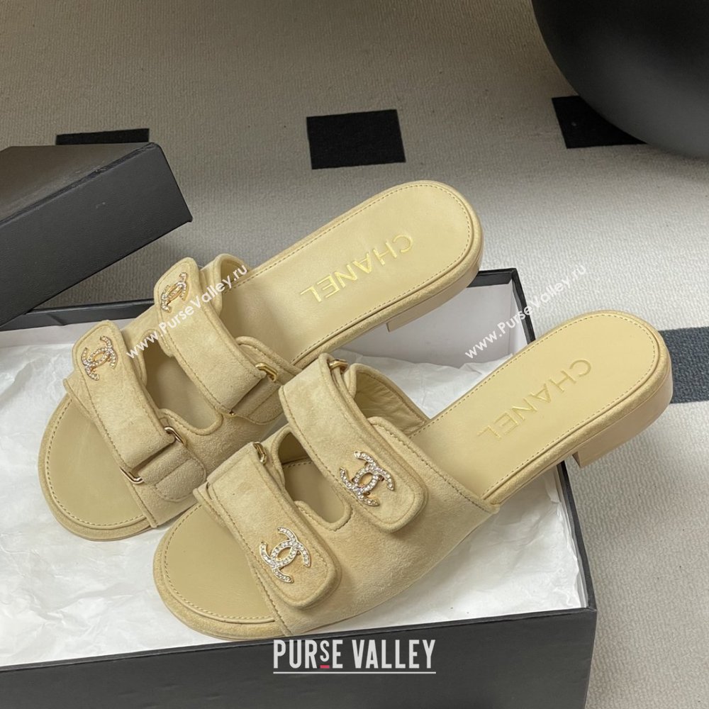 Chanel Mules Sandal in Suede Kidskin G47043 Beige 2026 (MD-26022803)
