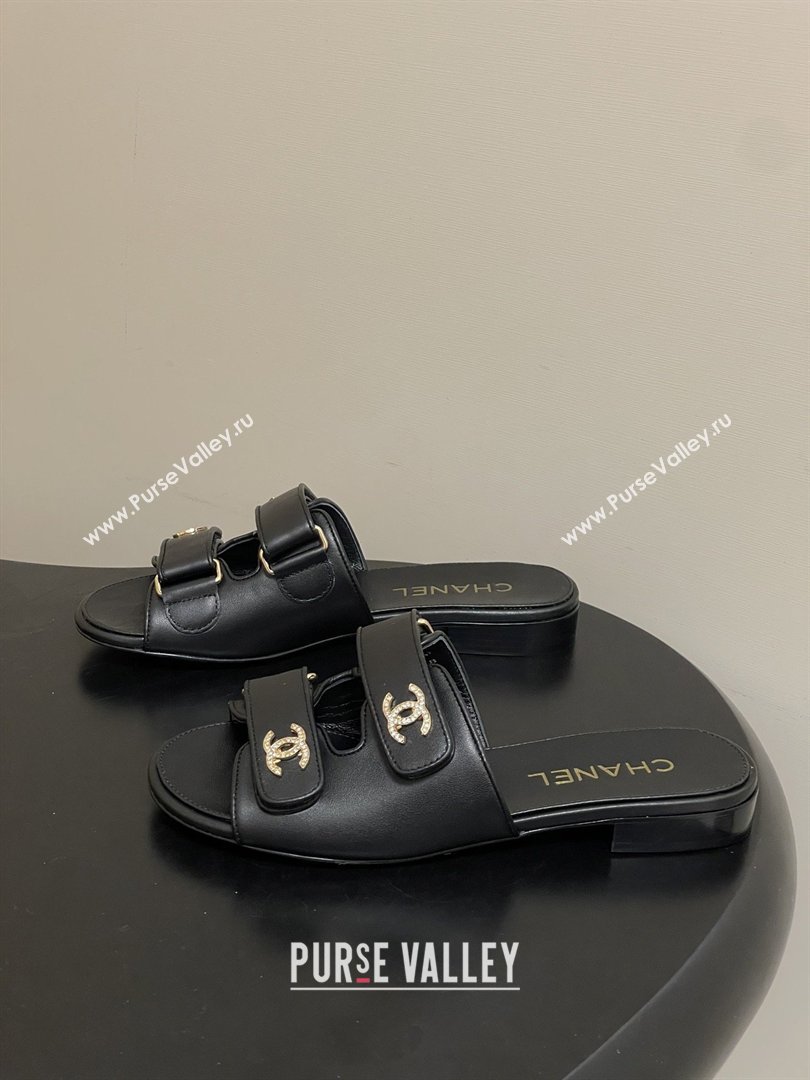 Chanel Mules Sandal in Lambskin G47043 Black 2026 (MD-26022804)