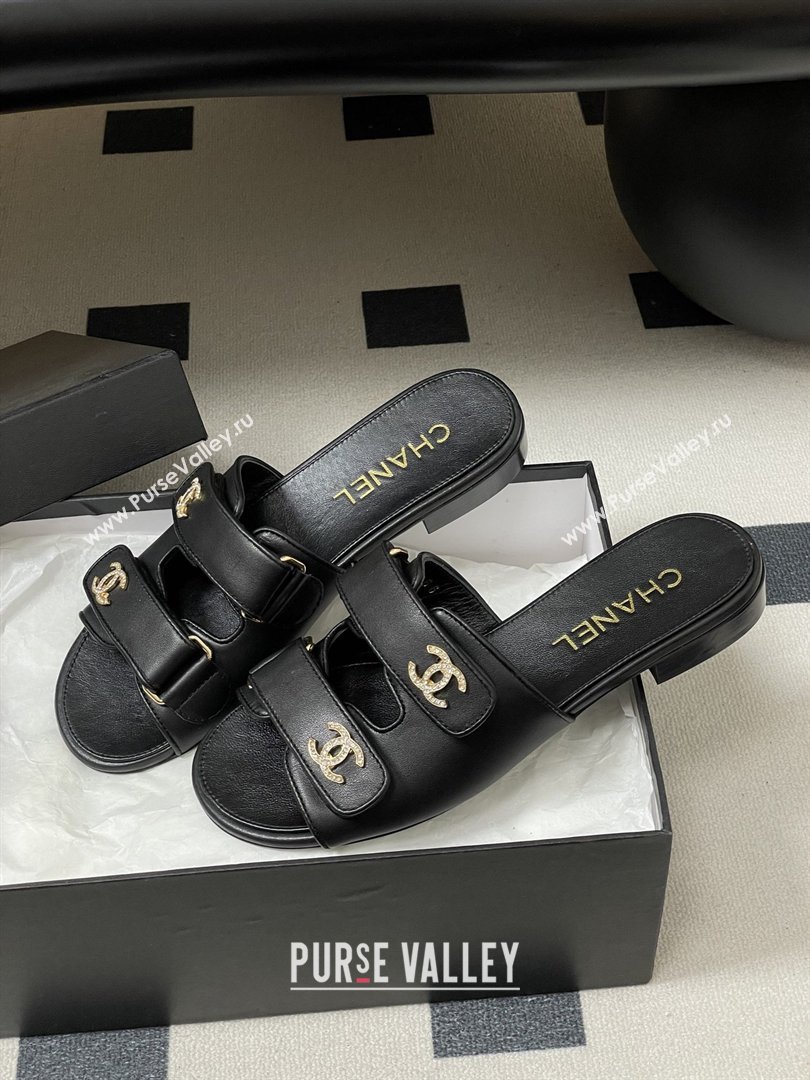 Chanel Mules Sandal in Lambskin G47043 Black 2026 (MD-26022804)