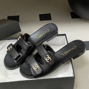 Chanel Mules Sandal in Lambskin G47043 Black 2026 (MD-26022804)