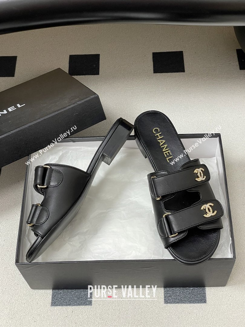 Chanel Mules Sandal in Lambskin G47043 Black 2026 (MD-26022804)