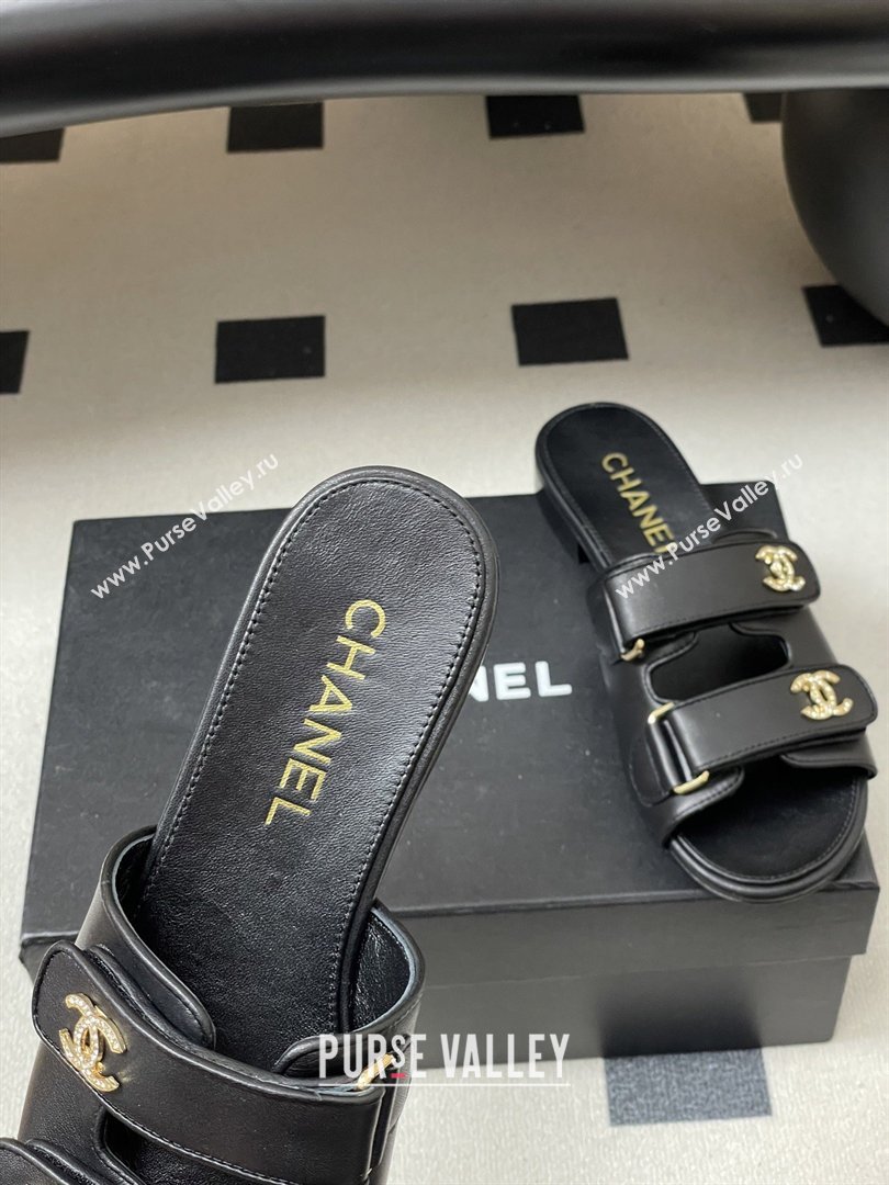 Chanel Mules Sandal in Lambskin G47043 Black 2026 (MD-26022804)