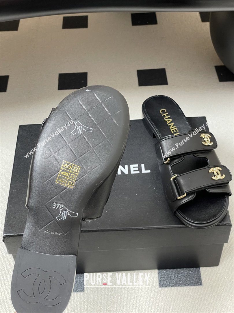 Chanel Mules Sandal in Lambskin G47043 Black 2026 (MD-26022804)