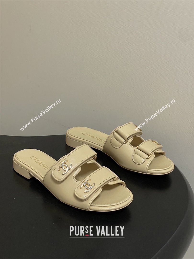 Chanel Mules Sandal in Lambskin G47043 Beige 2026 (MD-26022806)