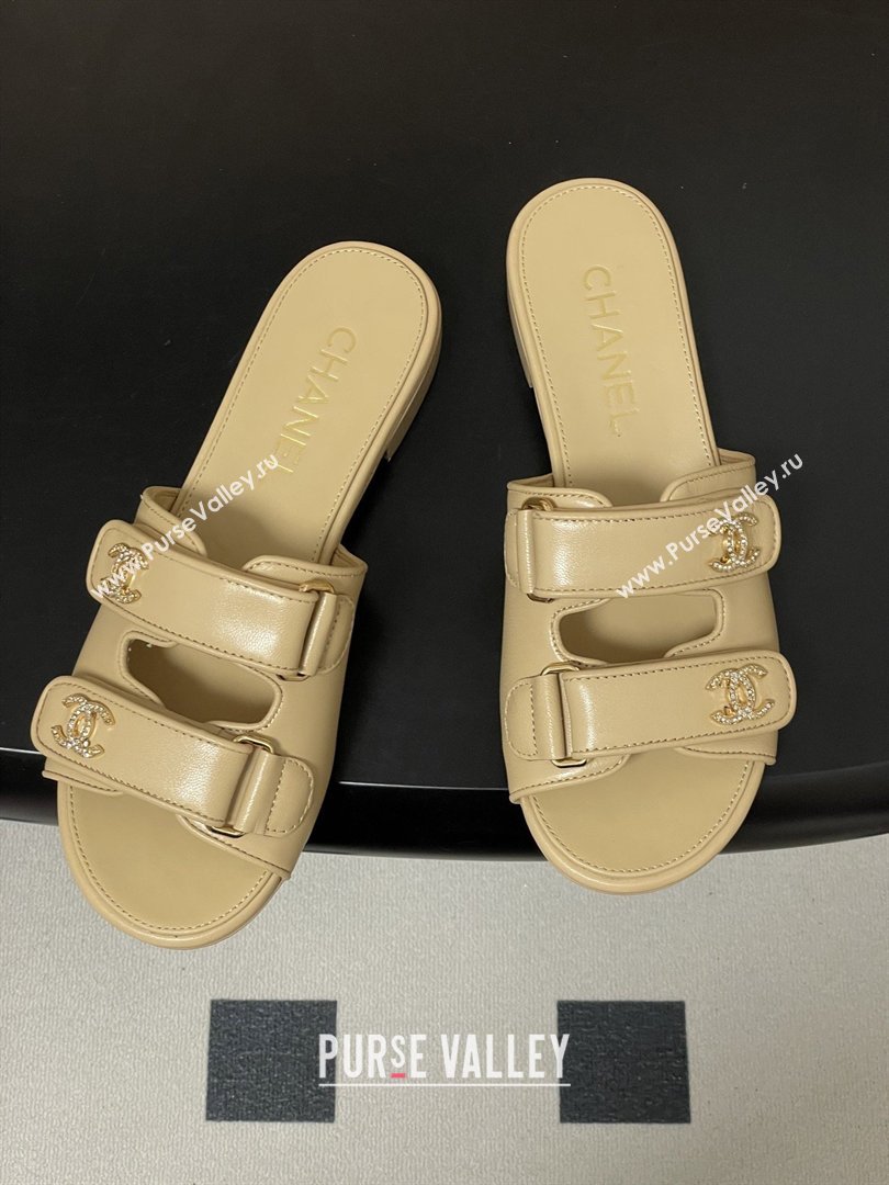 Chanel Mules Sandal in Lambskin G47043 Beige 2026 (MD-26022806)