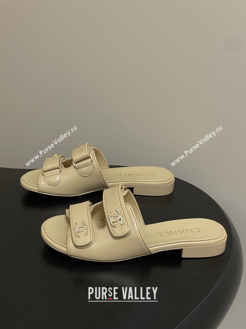 Chanel Mules Sandal in Lambskin G47043 Beige 2026 (MD-26022806)
