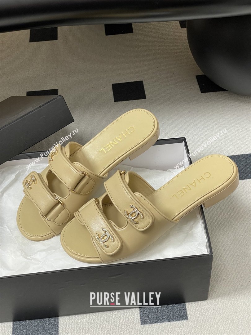 Chanel Mules Sandal in Lambskin G47043 Beige 2026 (MD-26022806)