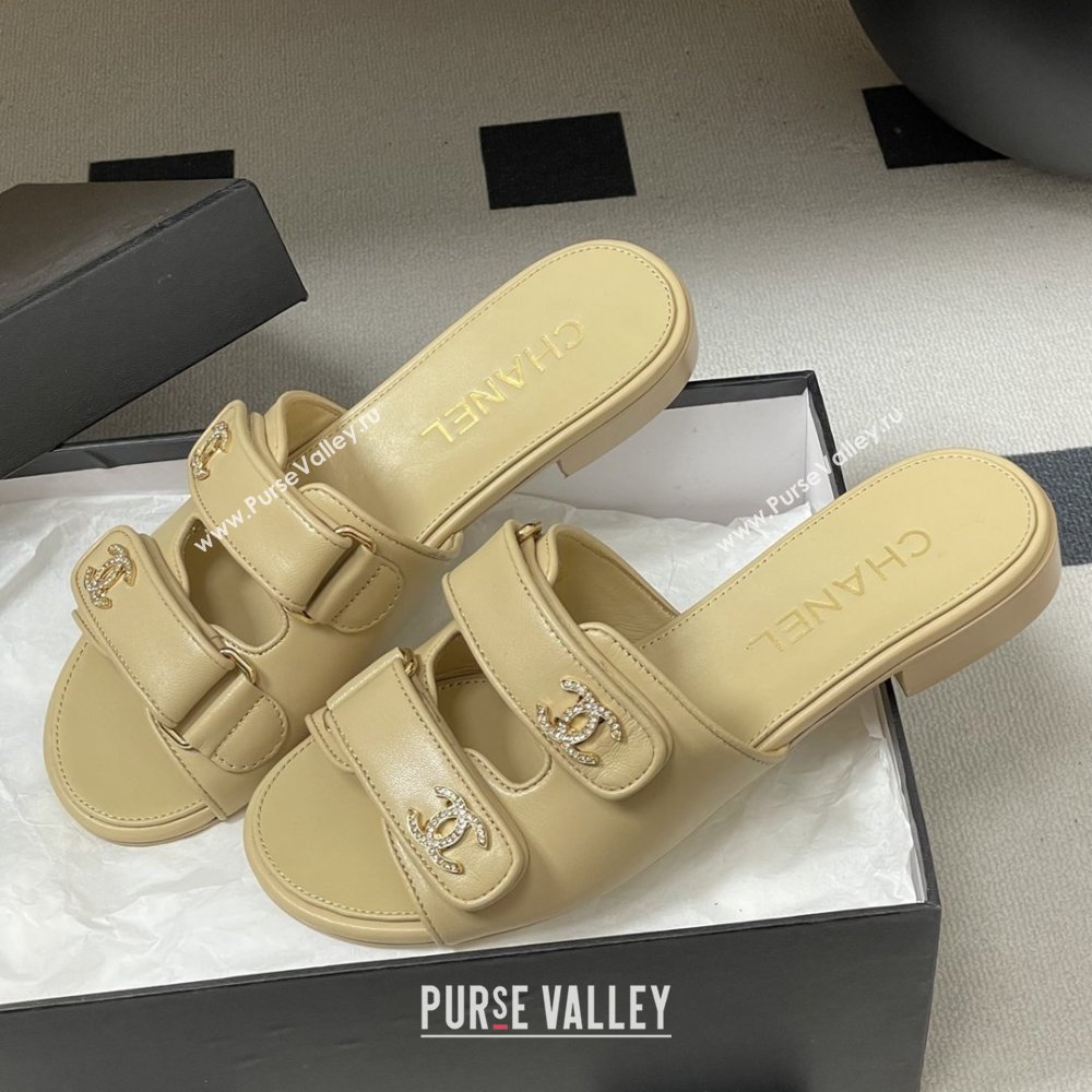 Chanel Mules Sandal in Lambskin G47043 Beige 2026 (MD-26022806)